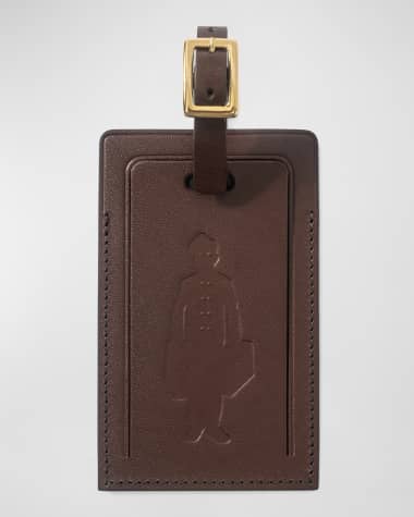 GOLF le FLEUR* Globe-Trotter Leather Luggage Tag