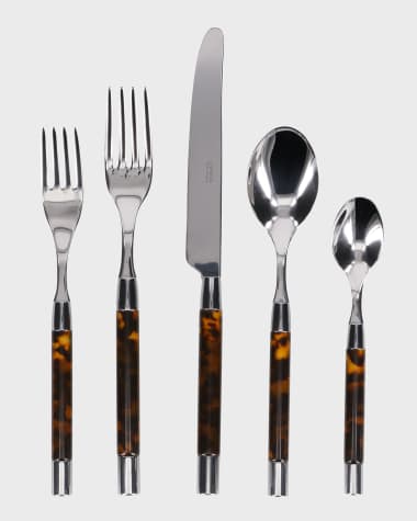 Capdeco Conty 5-Piece Place Setting, Tortoise