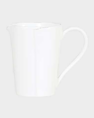 Vietri Melamine Lastra White Pitcher