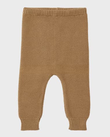 Ralph Lauren Girl's Organic Cotton Cable-Knit Sweater Pants, Size