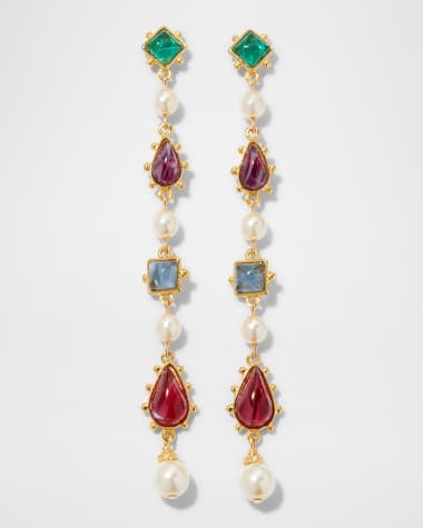 Ben-Amun Byzantine Linear Earrings