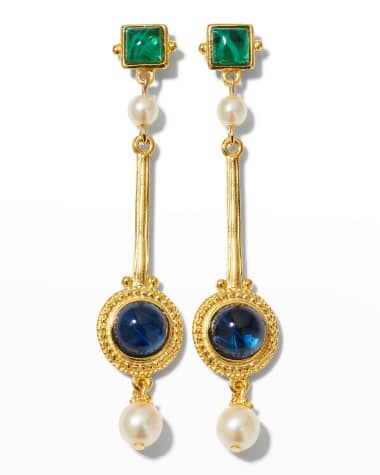 Ben-Amun Byzantine Linear Earrings