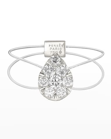 Persee Imagine Floating 8-Diamond Pear-Shaped Ring