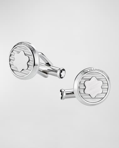 Montblanc Men's Stainless Steel Snowcap Emblem Cufflinks