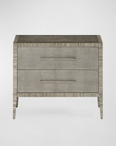 John-Richard Collection Carraway Silver Nightstand