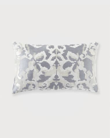 Callisto Home Ikat Velvet Decorative Pillow - 14" x 24"