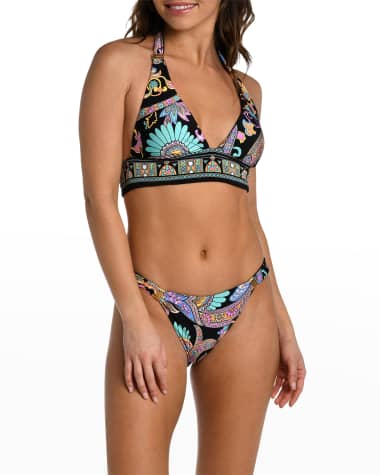 Sunshine 79 Reversible Banded Tri-Bra Bikini Top