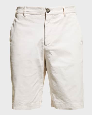 Brunello Cucinelli Men's Cotton Bermuda Shorts