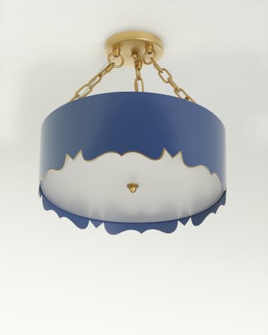 Old World Design Mollie Pendant with Gold Accents