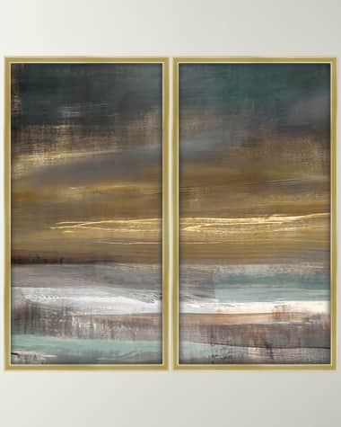 Prestige Arts Golden Hour Dyptic Giclee on Canvas