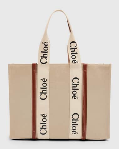 トートバッグ CHLO CHLO CHARMS TOTE BAG IN SHINY LEATHER Chloe Logo Charms Tote Bag in Shiny Leather | Neiman Marcus