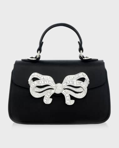 Judith Leiber Couture Bow Satin Top-Handle Bag