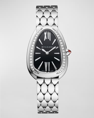 BVLGARI Serpenti Seduttori 33mm Stainless Steel Bracelet Watch, Size Medium