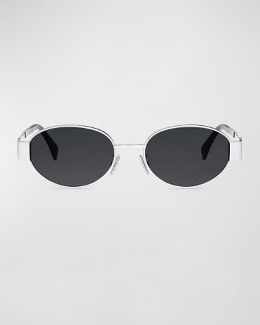 Celine Triomphe Oval Metal Sunglasses