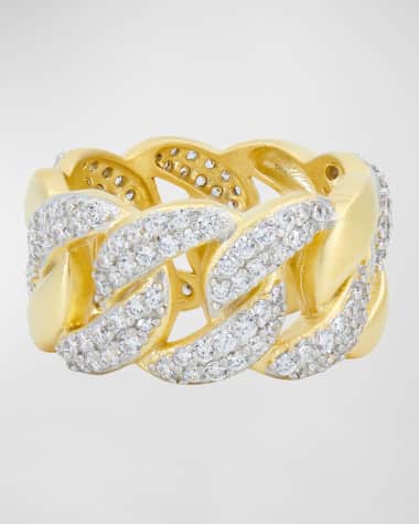 Freida Rothman Pave Chain Link Ring