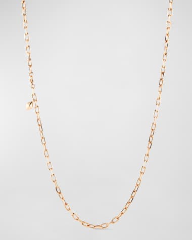 Walters Faith Rose Gold Chain Necklace with Origami Hang Tag