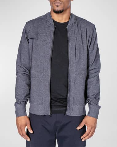 Public Rec Men's Crosstown Nylon-Stretch Zip Bomber Jacket