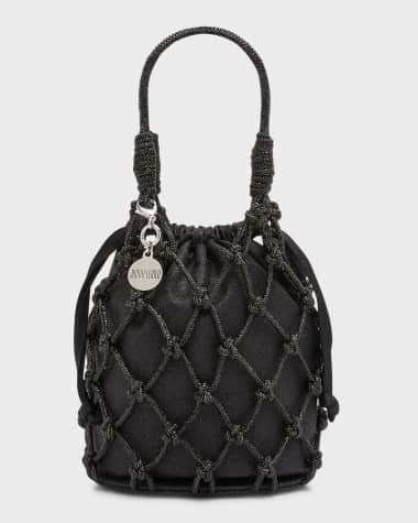 Judith Leiber Couture Sparkle Crystal Net Top-Handle Bag
