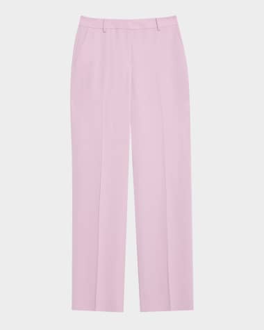 Lafayette 148 New York Gates Straight-Leg Crepe Pants