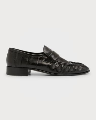 THE ROW Soft Leather Flat Loafers