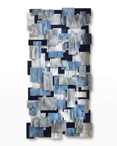 Karo Studios Glass and Metal Wall Sculpture