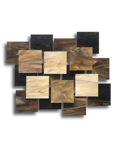 Karo Studios Glass and Metal Wall Sculpture
