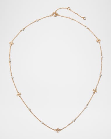 Tory Burch Kira Pearl Delicate Necklace