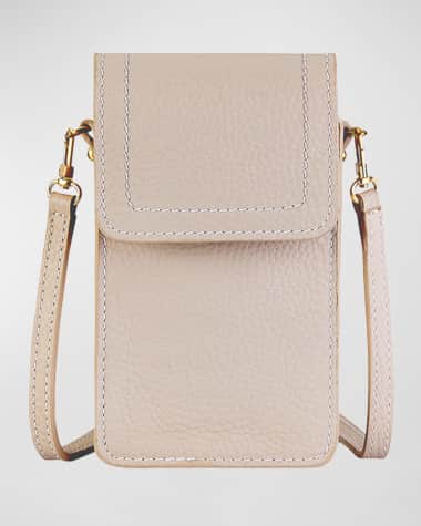Gigi New York Liv Phone Pebble Leather Crossbody Bag