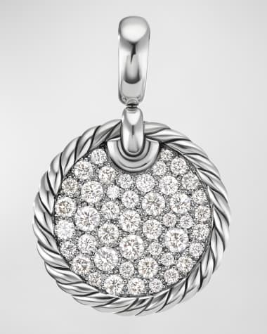 David Yurman DY Elements Pendant with Diamonds in Silver, 17.5mm
