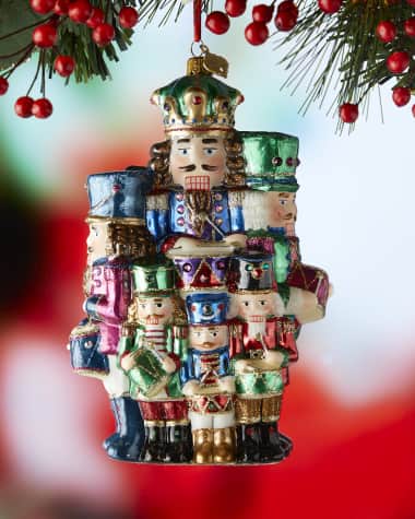 Jay Strongwater Drummers Drumming Christmas Ornament