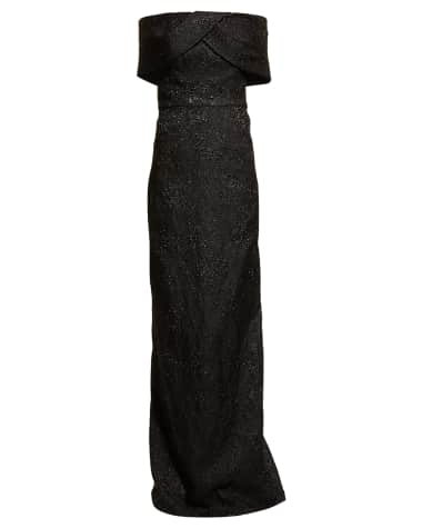 Black Gold Gown Neiman Marcus