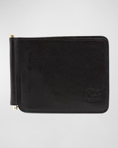 Il Bisonte Men's Leather Bifold Wallet w/ Money Clip