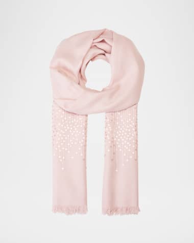 Sofia Cashmere Lightweight Cashmere Sequin Scarf
