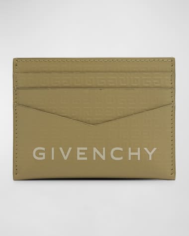 Givenchy Men's 4G-Embossed Logo Leather Card Holder