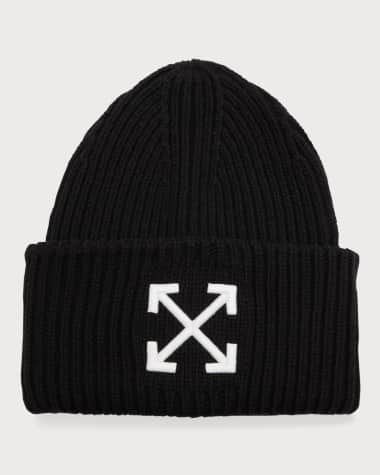 Off-White Arrow Ribbed Wool Beanie