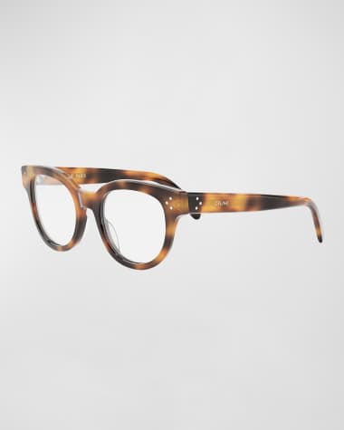 Celine Havana Acetate Cat-Eye Optical Glasses