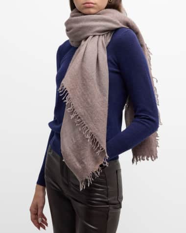 scarf, cream, pastel, winter outfits, louis vuitton, girl, thick knitted,  warm, brands - Wheretoget