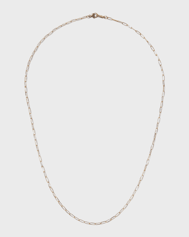 Sarah Chloe Melange 14K Gold Paper Clip Chain Necklace
