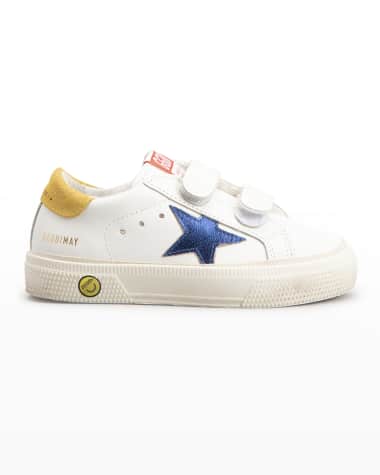 Golden Goose Kid's May School Grip Strap Sneakers, Toddlers/Kids