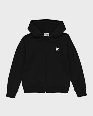 Golden Goose Boy's Star Zip Up Hoodie, Size 4-10