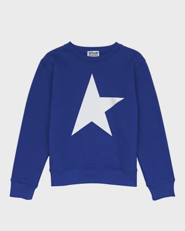 Golden Goose Boy's Crewneck Star Sweatshirt, Size 4-10