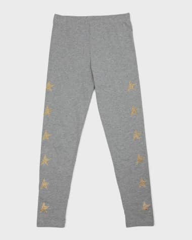 Golden Goose Girl's Embellished Star Leggings, Size 4-10