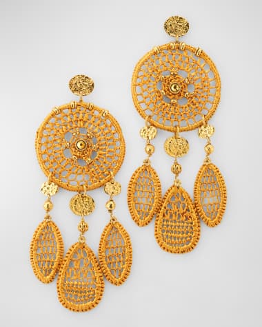 Gas Bijoux Fanfaria Chandelier Drop Earrings
