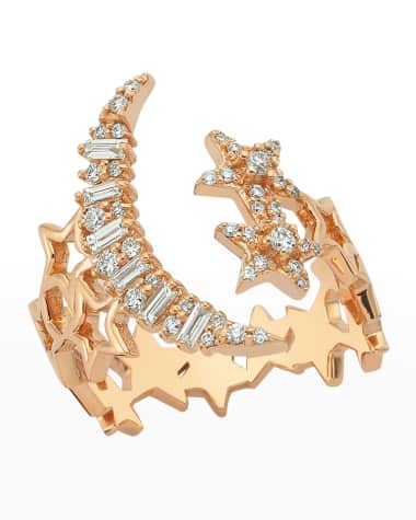 BeeGoddess Sirius Diamond Open Ring