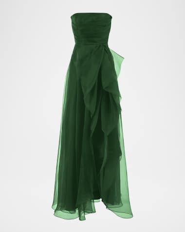 slim fit dress slacks Buy Stunning Mint Green One Shoulder Designer Gown Online in USA – Pure  Elegance main image 0