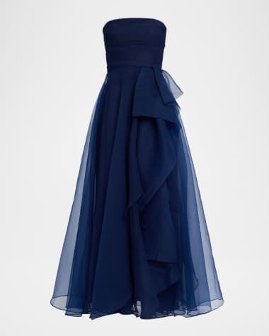 Navy Designer Gowns for Women | Neiman Marcus