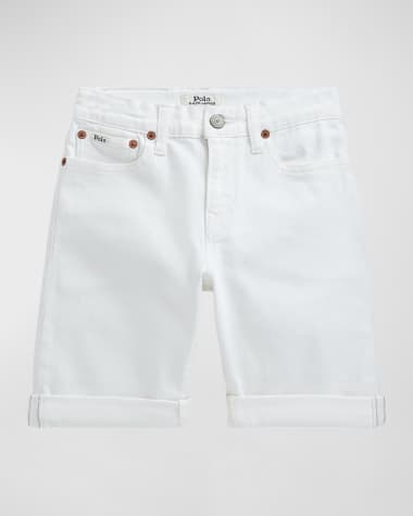 Ralph Lauren Childrenswear Boy's Stretch Cotton Rolled Shorts, Size 8-10