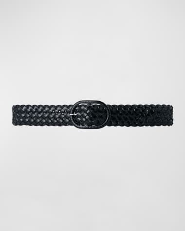 Toteme Braided Leather Wide Belt
