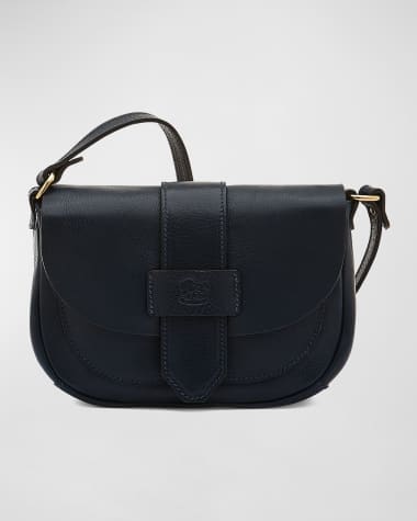 Il Bisonte Alloro Saddle Vachetta Leather Crossbody Bag