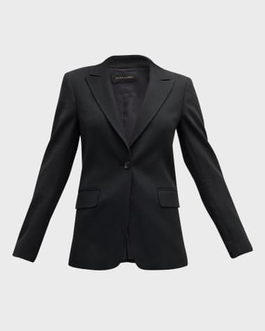 Kobi Halperin Melinda Peak-Lapel Cutaway Jacket